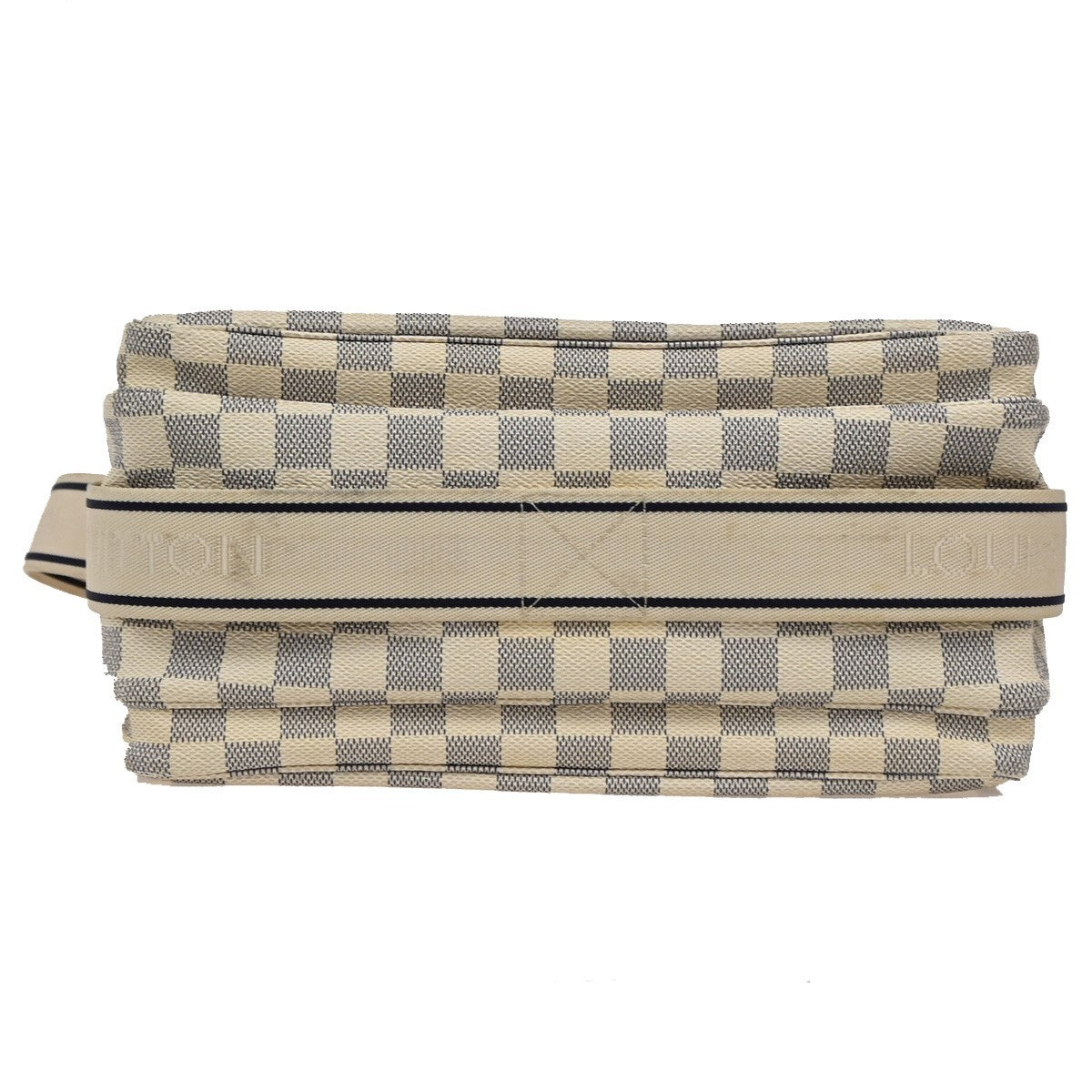 Louis Vuitton Naviglio Handbag Damier, WHITE, CANVAS, Shoulder bag