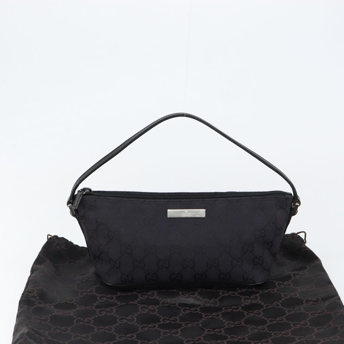 Gucci Vintage Boat Pochette GG Canvas, BLACK, CANVAS, Clutche & pouche