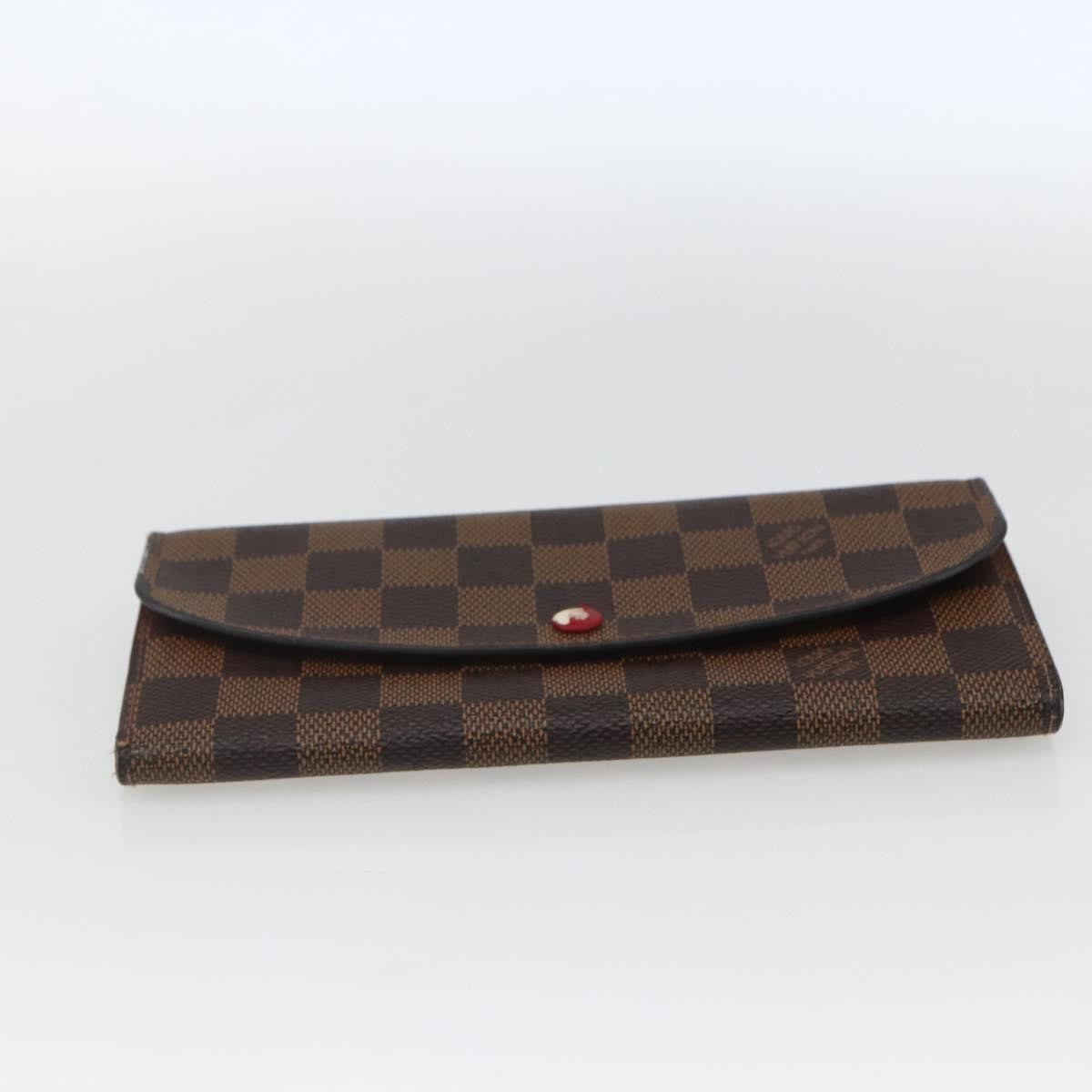 Louis Vuitton Emilie Wallet Damier, BROWN, CANVAS, Wallets