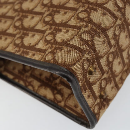 Christian Dior Vintage Trotter Handbag Canvas, BEIGE, CANVAS, Handbag