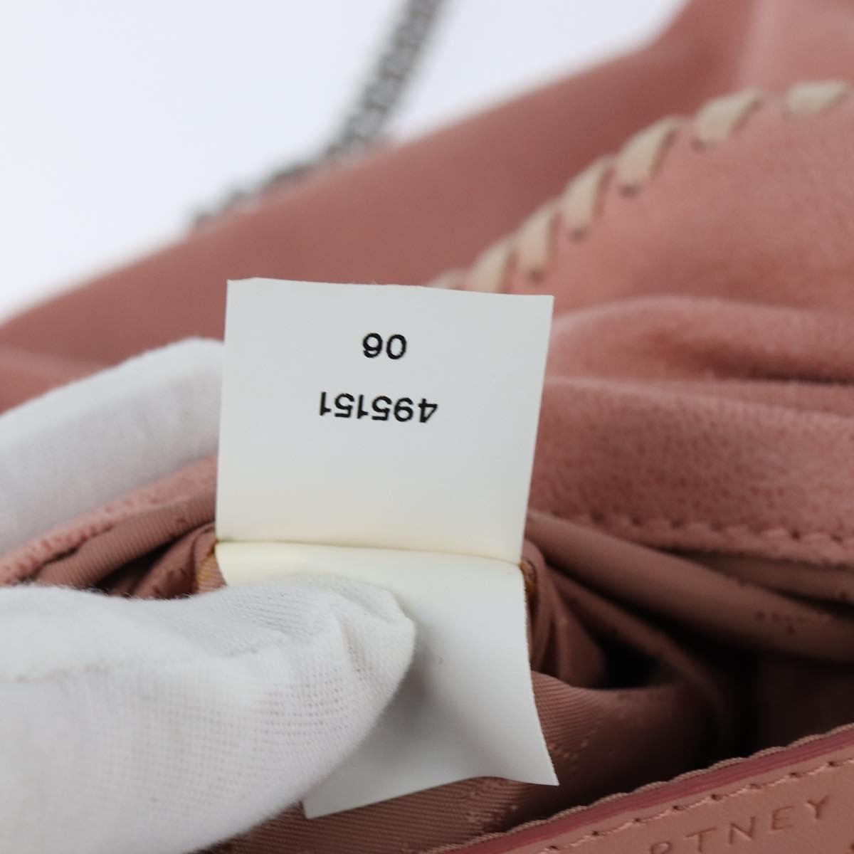 Stella McCartney Falabella Fold Over Crossbody Bag Shaggy Deer, PINK, POLYESTER, Shoulder bag