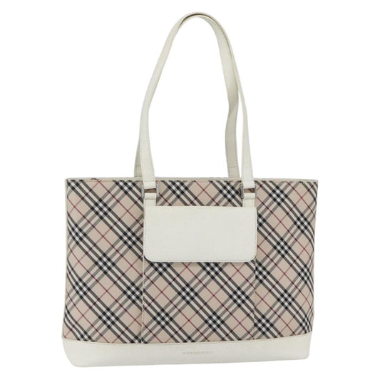 Burberry Nova Check Tote Canvas and Leather, BEIGE, CANVAS, Tote bag