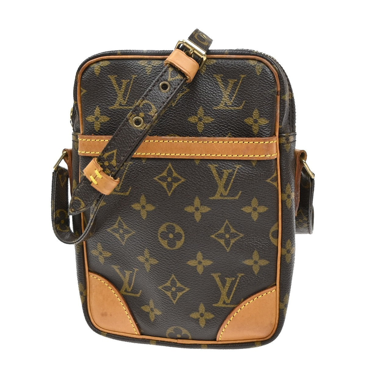 Louis Vuitton Danube Handbag Monogram Canvas, Brown, Canvas, Shoulder Bag