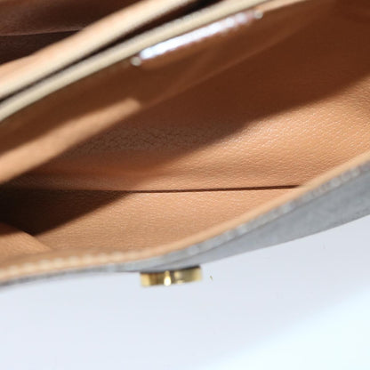 Celine Macadam Shoulder Bag PVC Leather, BROWN, CANVAS, Shoulder bag