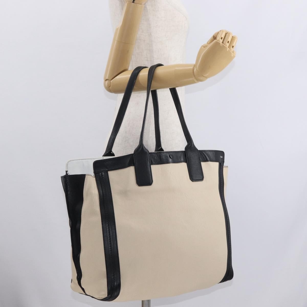 Chloe Alison East West Tote Leather, BEIGE, LEATHER, Tote bag