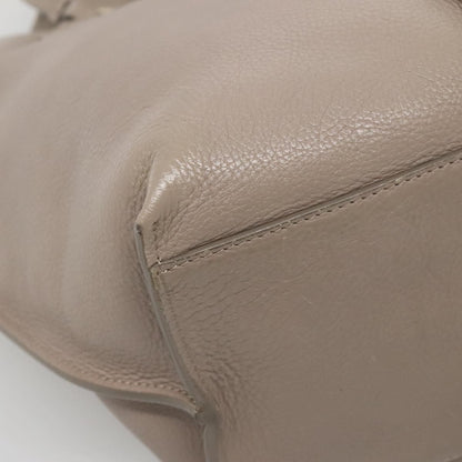 Chloe Vick Tote Leather, BEIGE, LEATHER, Tote bag