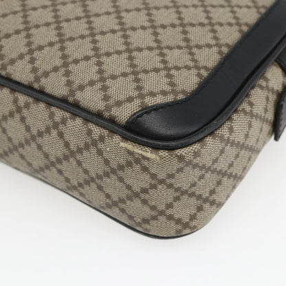 Gucci Wristlet Clutch Diamante Canvas, BEIGE, PVC, Clutche & pouche