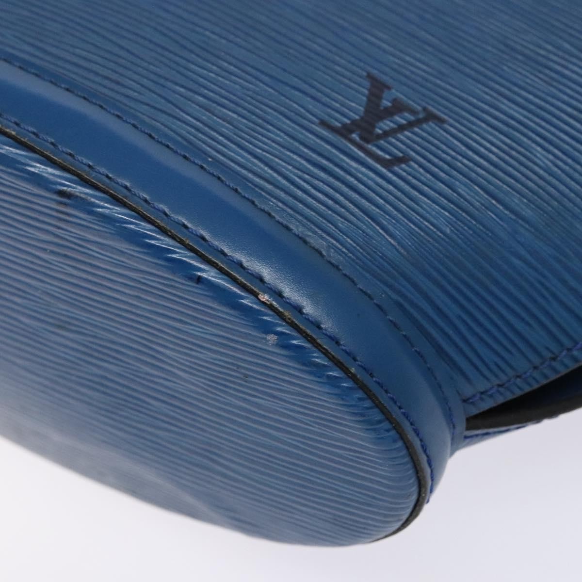 Louis Vuitton Saint Jacques Handbag Epi Leather, BLUE, LEATHER, Shoulder bag