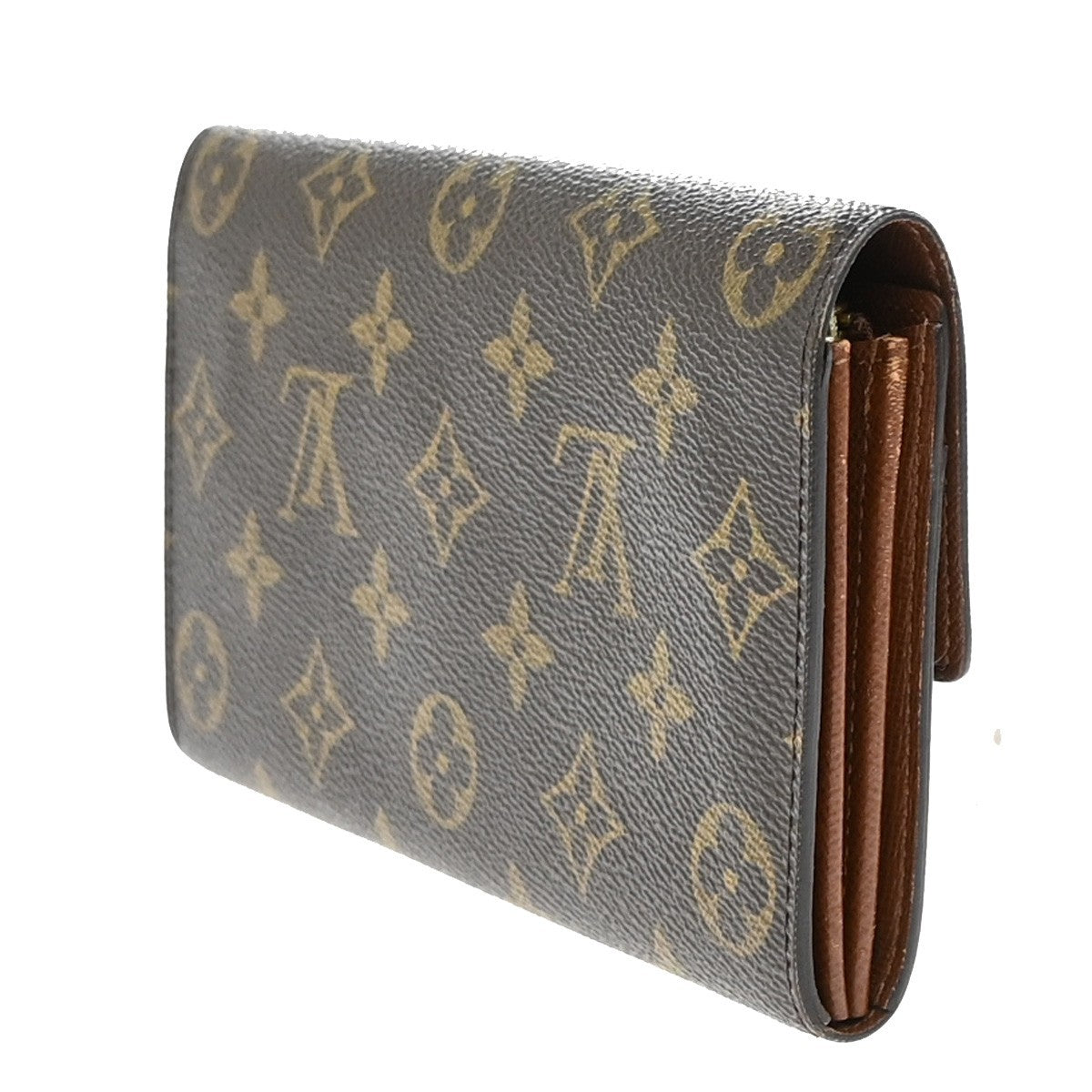 Louis Vuitton Vintage Sarah Wallet Monogram Canvas, BROWN, LEATHER, Wallets