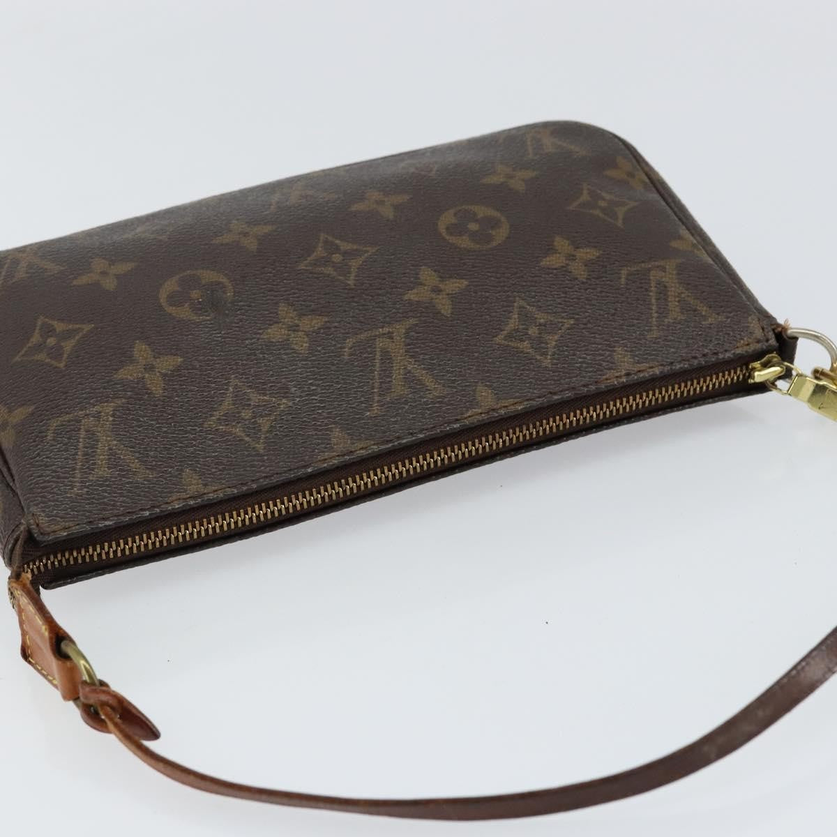 Louis Vuitton Pochette Accessoires NM Monogram Canvas, BROWN, CANVAS, Clutche & pouche