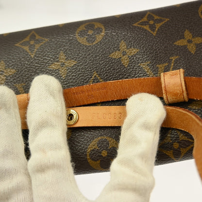 Louis Vuitton Florentine Waist Bag Monogram Canvas, BROWN, CANVAS, Clutche & pouche