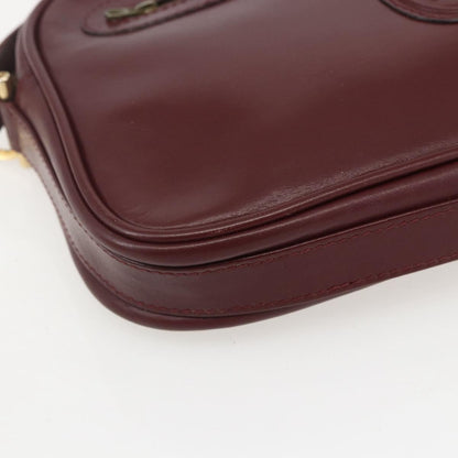 cartier Must de Cartier Shoulder Bag Leather, BURGUNDY, LEATHER, Shoulder bag
