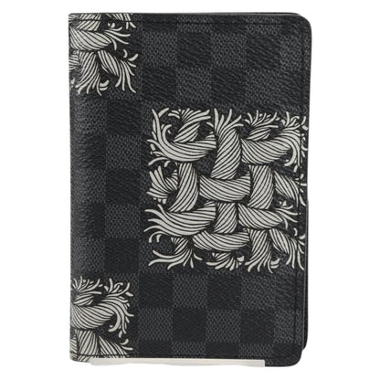 Louis Vuitton Pocket Organizer Limited Edition Nemeth Damier Graphite, BLACK, CANVAS, Clutche & pouche