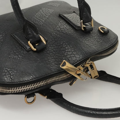 Burberry Orchard Bag Grained Leather, BLACK, LEATHER, Handbag