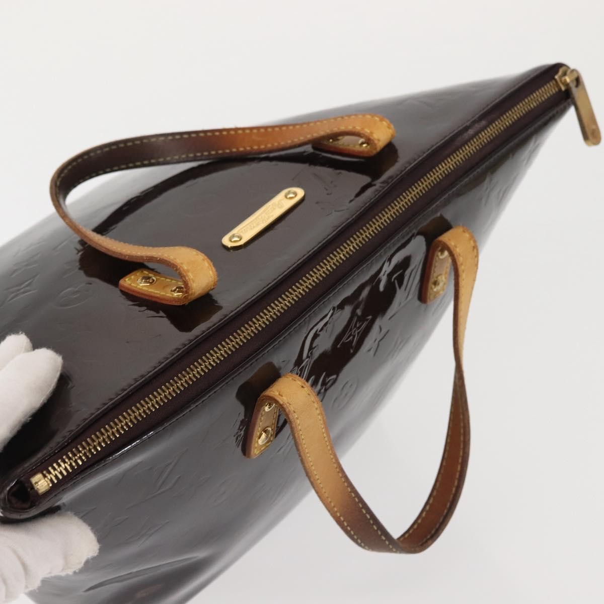Louis Vuitton Bellevue Handbag Monogram Vernis, BURGUNDY, PATENT_LEATHER, Handbag