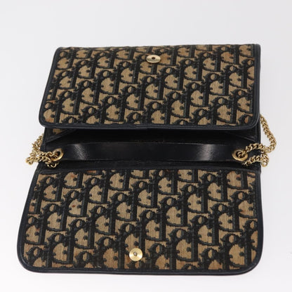 Christian Dior Vintage CD trotter Shoulder bag Canvas, NAVY, CANVAS, Shoulder bag