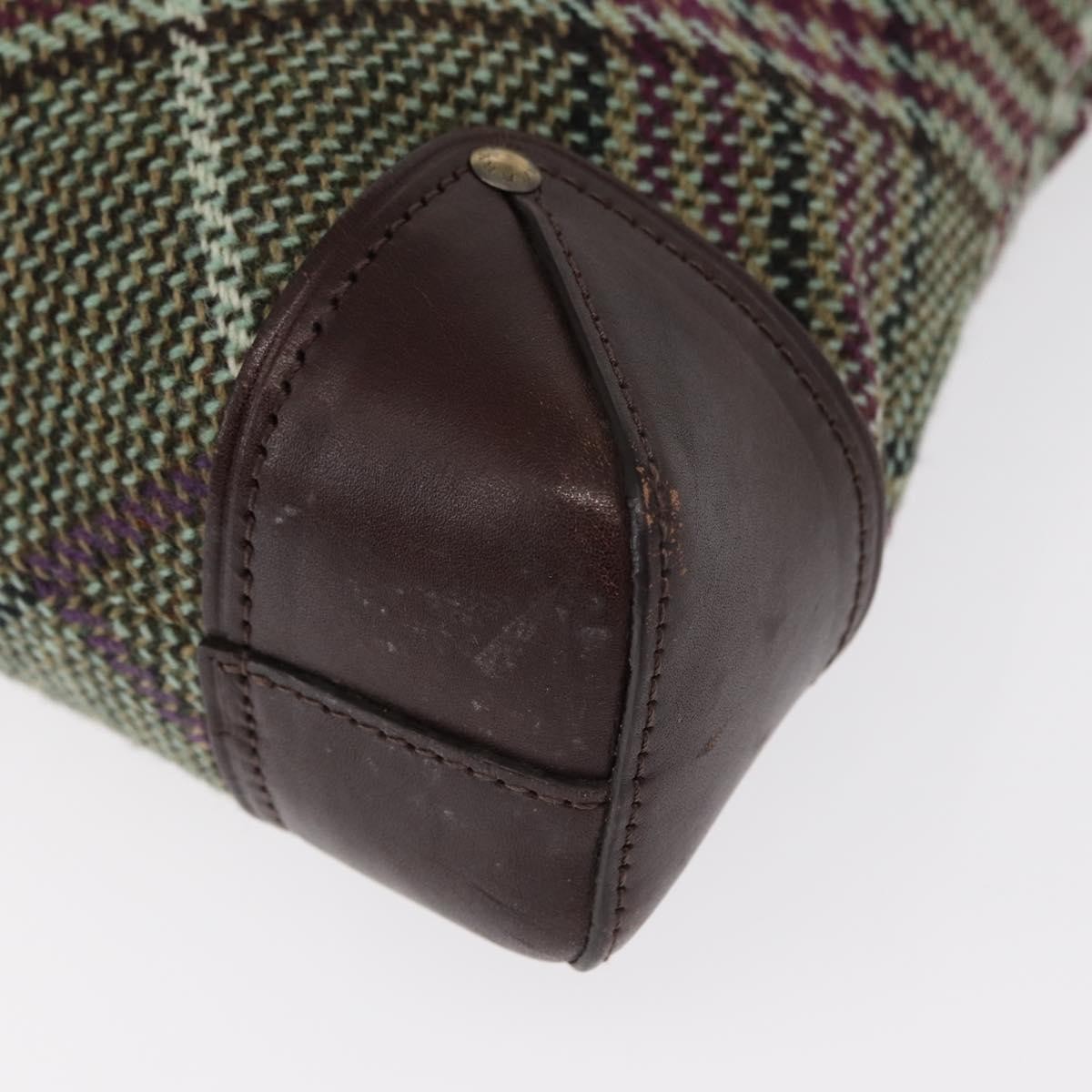 Burberry Nova check Shoulder bag Wool, GREEN, WOOL, Shoulder bag