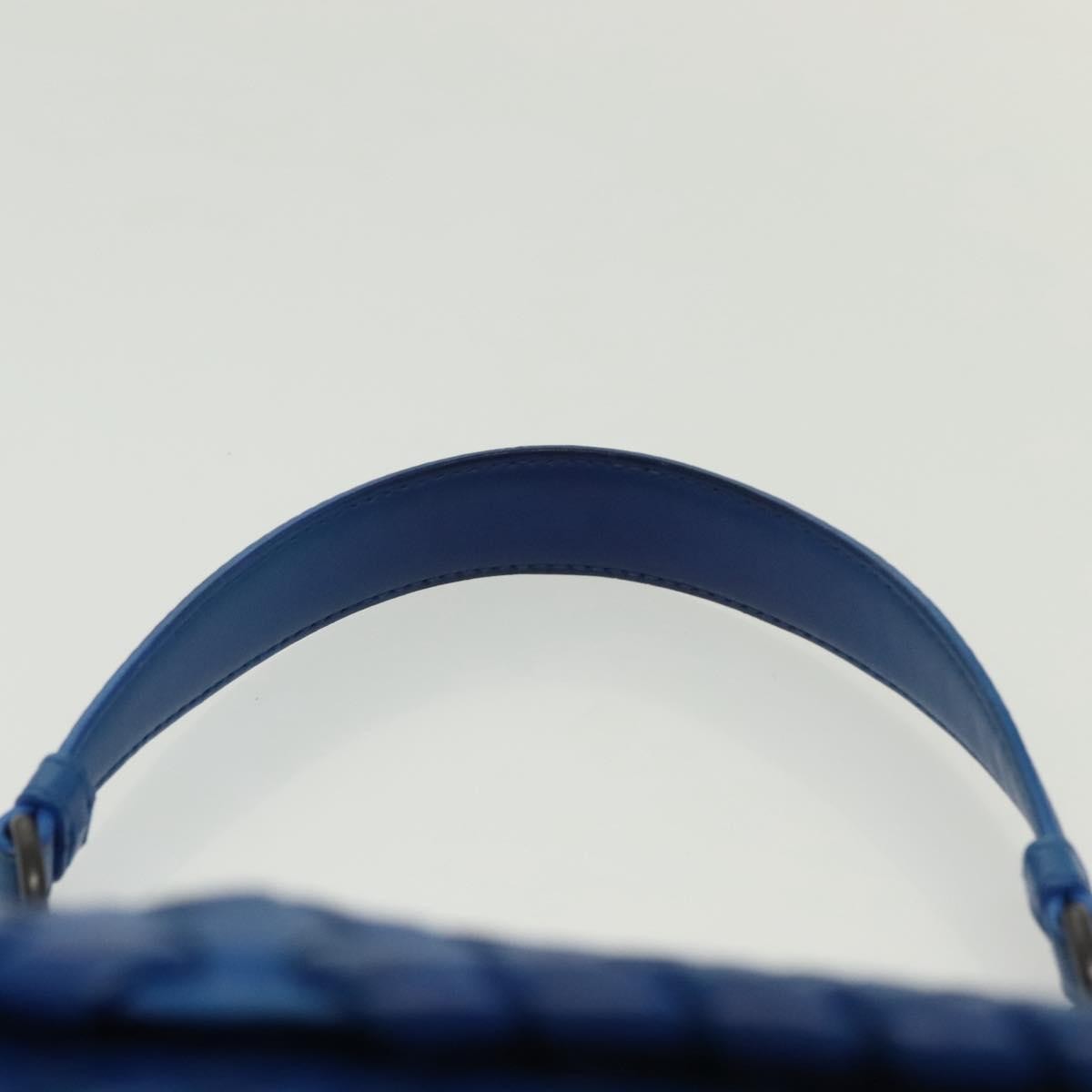 Bottega Veneta Olimpia Shoulder Bag Intrecciato Nappa, BLUE, LEATHER, Shoulder bag