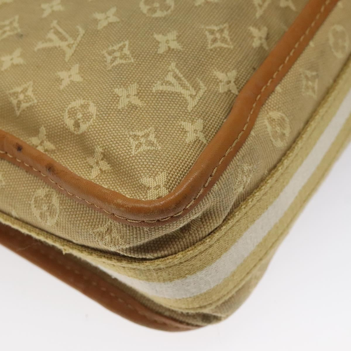 Louis Vuitton Mary Kate Messenger Bag Mini Lin, BEIGE, CANVAS, Crossbody bag