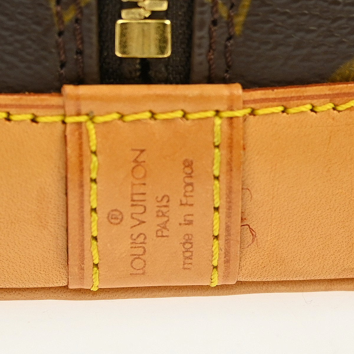 Louis Vuitton Alma Handbag Monogram Canvas, Brown, Canvas, Handbag