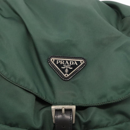 Prada Double Front Pocket Backpack Tessuto, GREEN, NYLON, Backpack