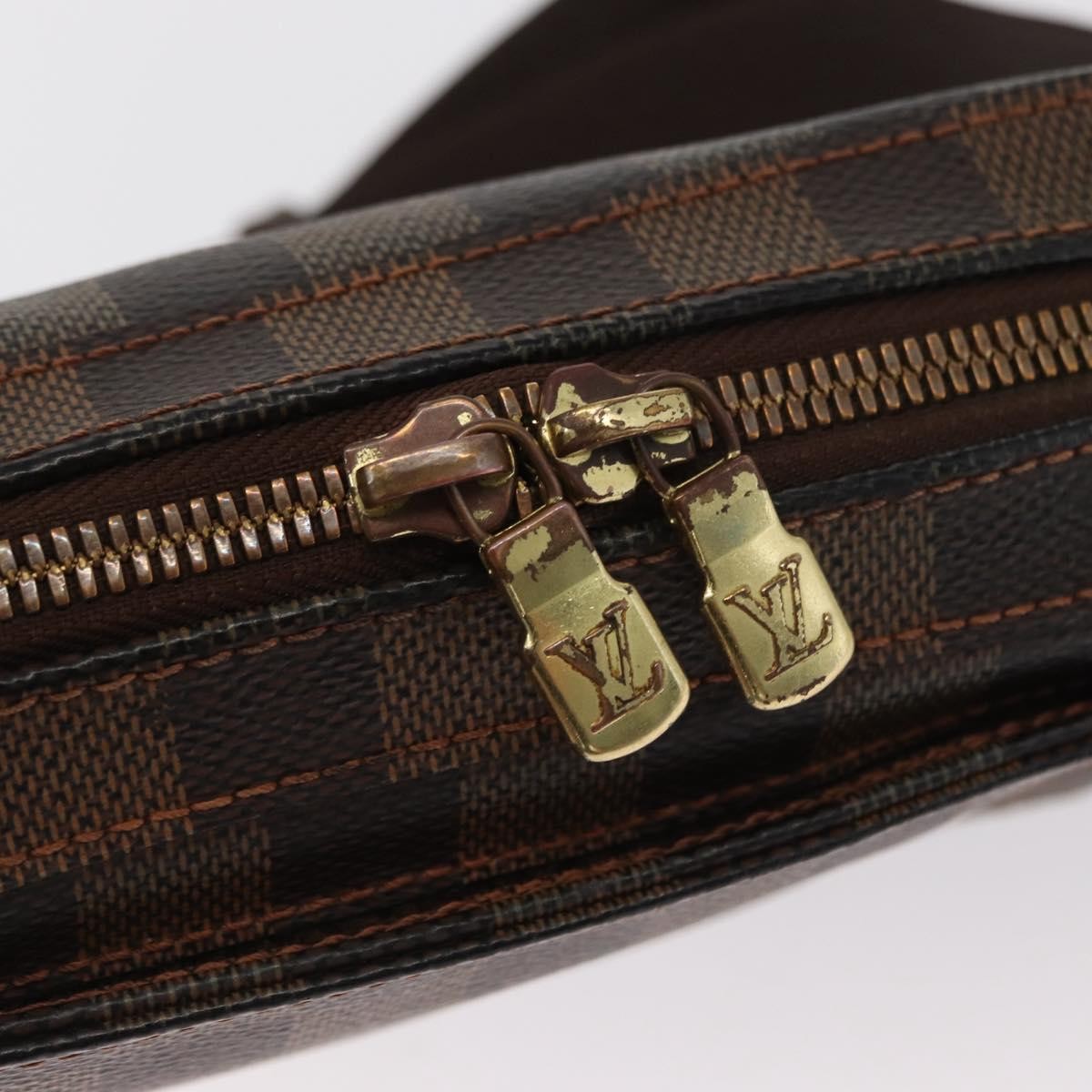 Louis Vuitton Geronimos Waist Bag Damier, BROWN, CANVAS, Shoulder bag