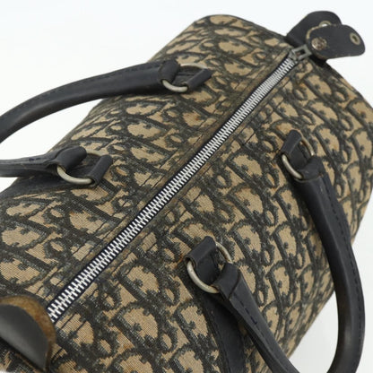 Christian Dior Vintage Trotter Boston Bag Diorissimo Canvas, Navy, Canvas, Handbag