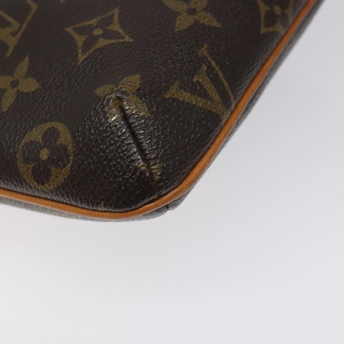 Louis Vuitton Partition Wristlet Clutch Monogram Canvas, BROWN, CANVAS, Clutche & pouche