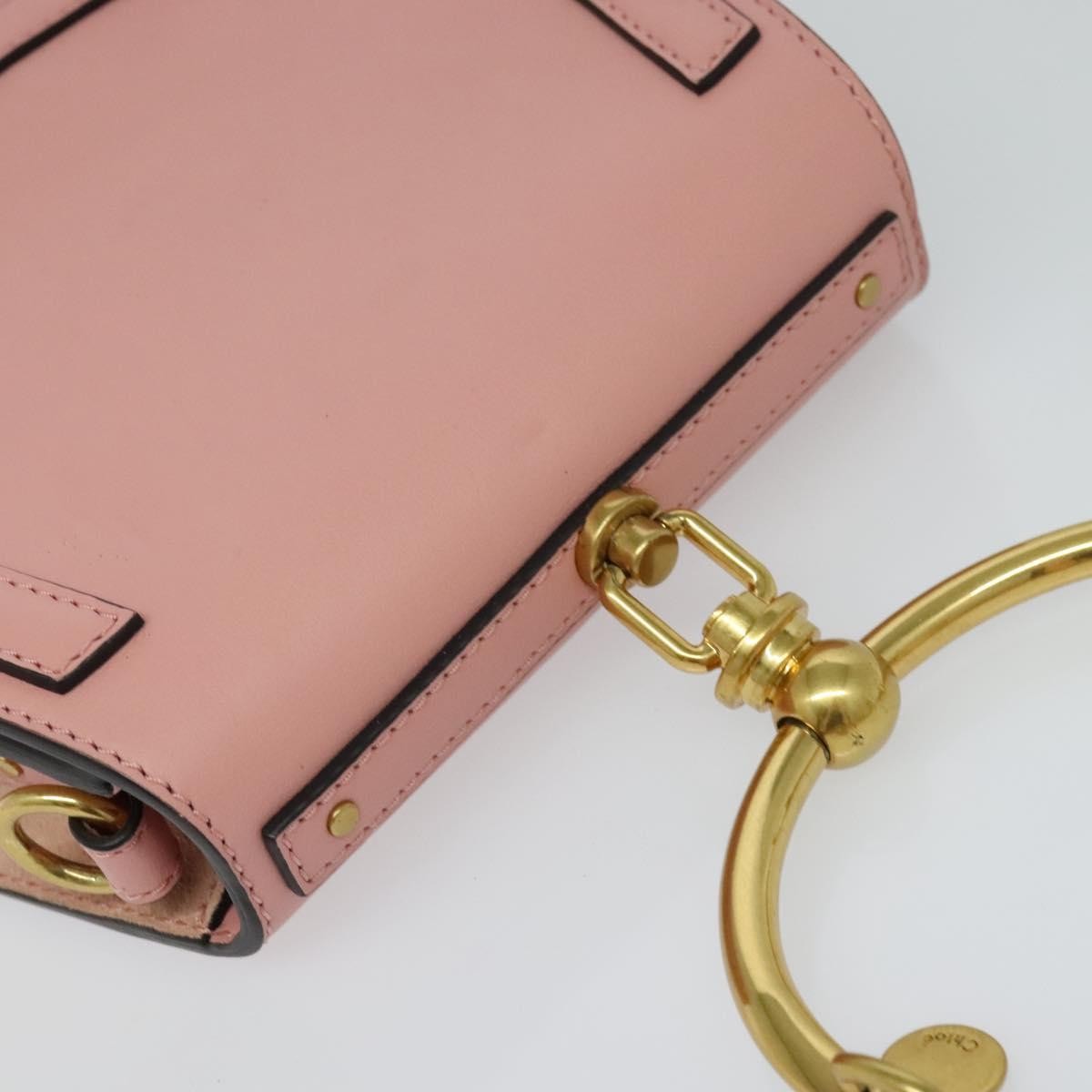 Chloe Nile Crossbody Bag Leather, Pink, Leather, Handbag