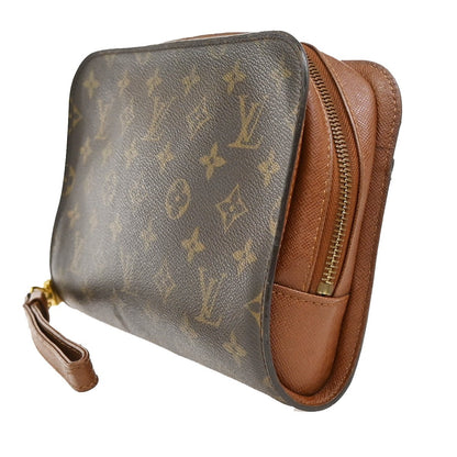 Louis Vuitton Pochette Orsay Monogram Canvas, BROWN, CANVAS, Clutche & pouche