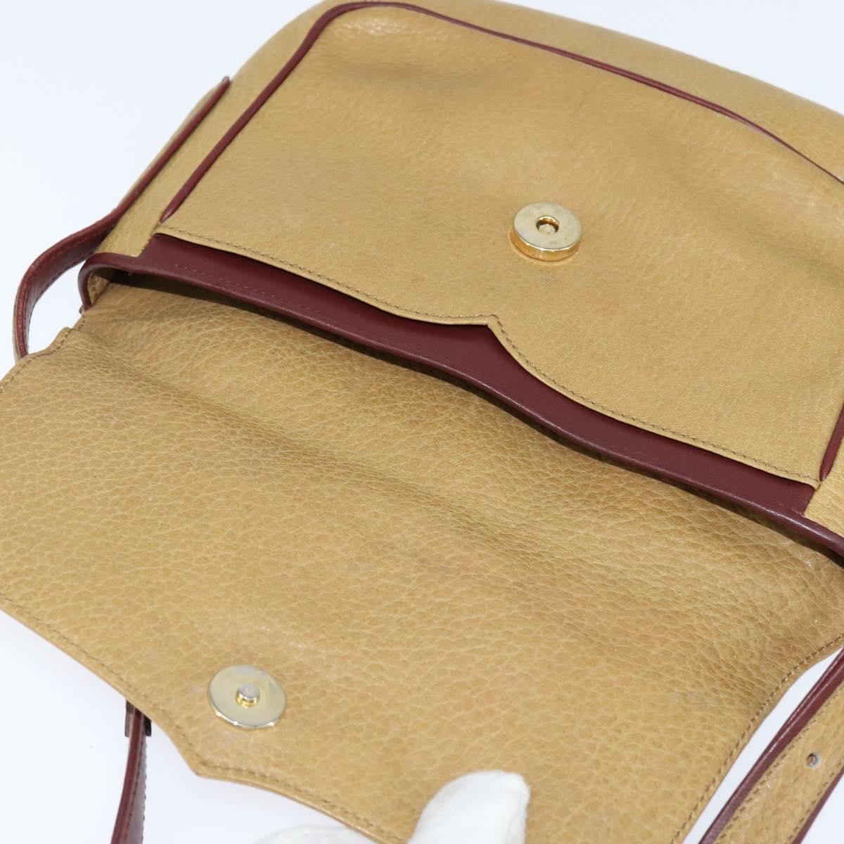 cartier Must de Cartier Shoulder Bag Leather, BEIGE, LEATHER, Shoulder bag