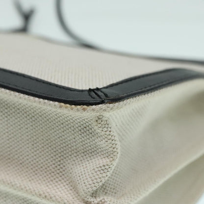 Balenciaga Navy Pochette Canvas and Leather, WHITE, CANVAS, Shoulder bag