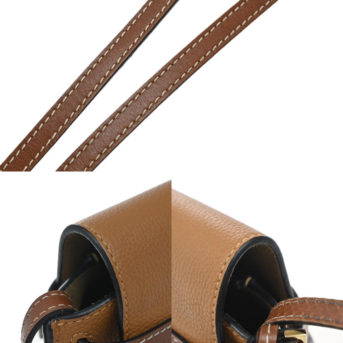 Loewe Gate Shoulder Bag Leather, BROWN, LEATHER, Shoulder bag