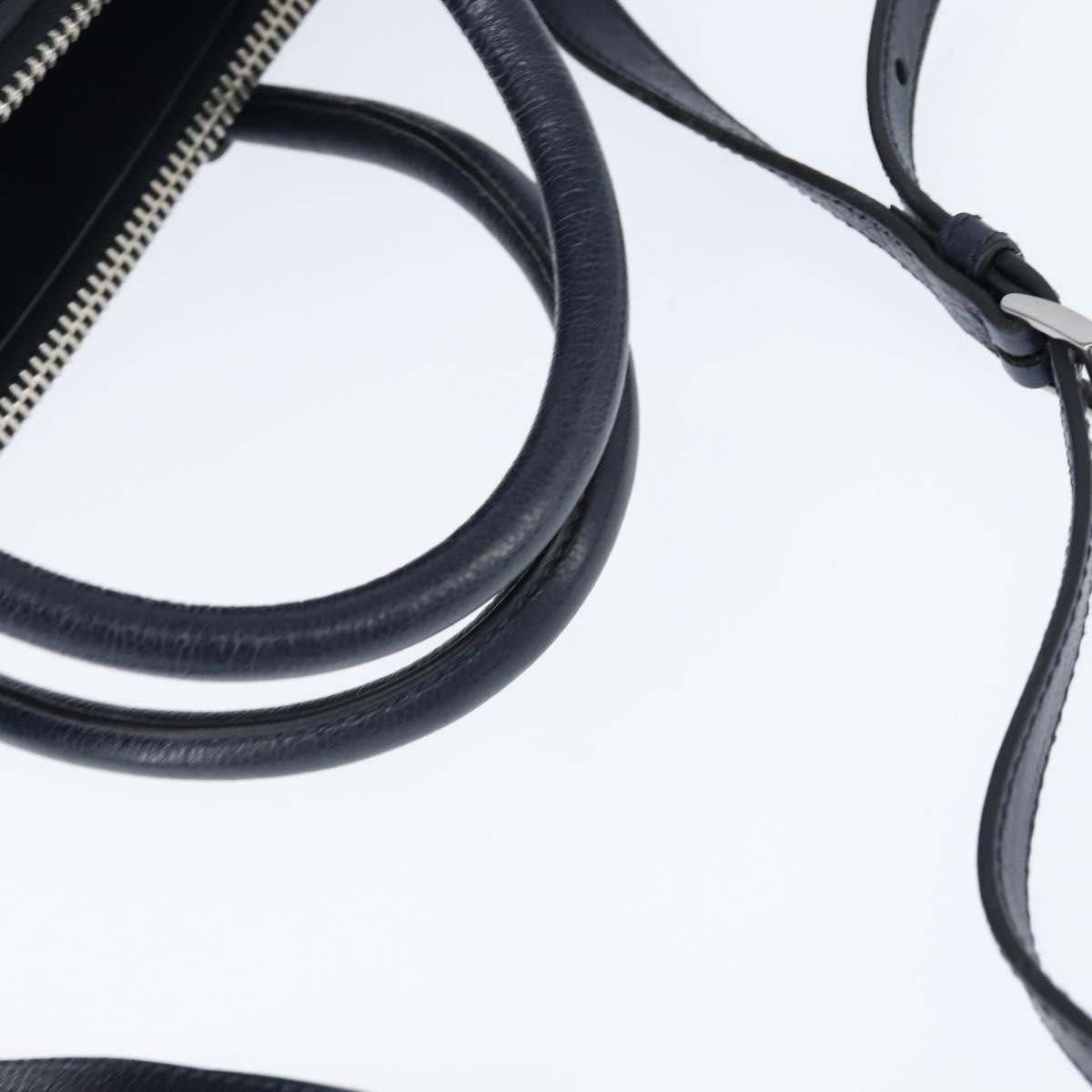 Prada Cuir Convertible Shopping Tote Leather, NAVY, LEATHER, Handbag