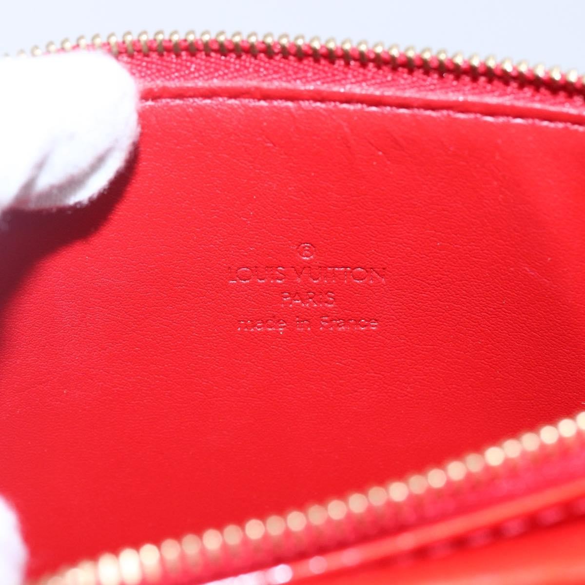 Louis Vuitton Mott Handbag Monogram Vernis, RED, PATENT_LEATHER, Clutche & pouche