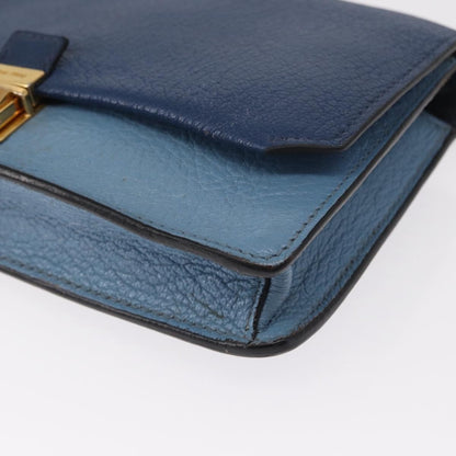 Miu Miu Shoulder Bag Leather, BLUE, LEATHER, Shoulder bag