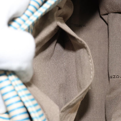 Fendi Chef Shoulder Bag Zucca Canvas, BLUE, CANVAS, Shoulder bag