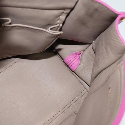 Salvatore Ferragamo Sofia Satchel Leather, PINK, LEATHER, Handbag