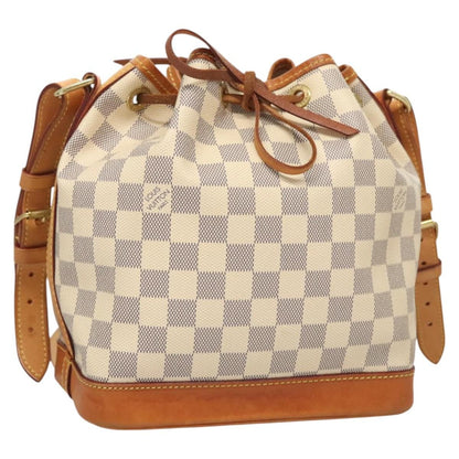 Louis Vuitton Noe Handbag Damier, WHITE, CANVAS, Handbag