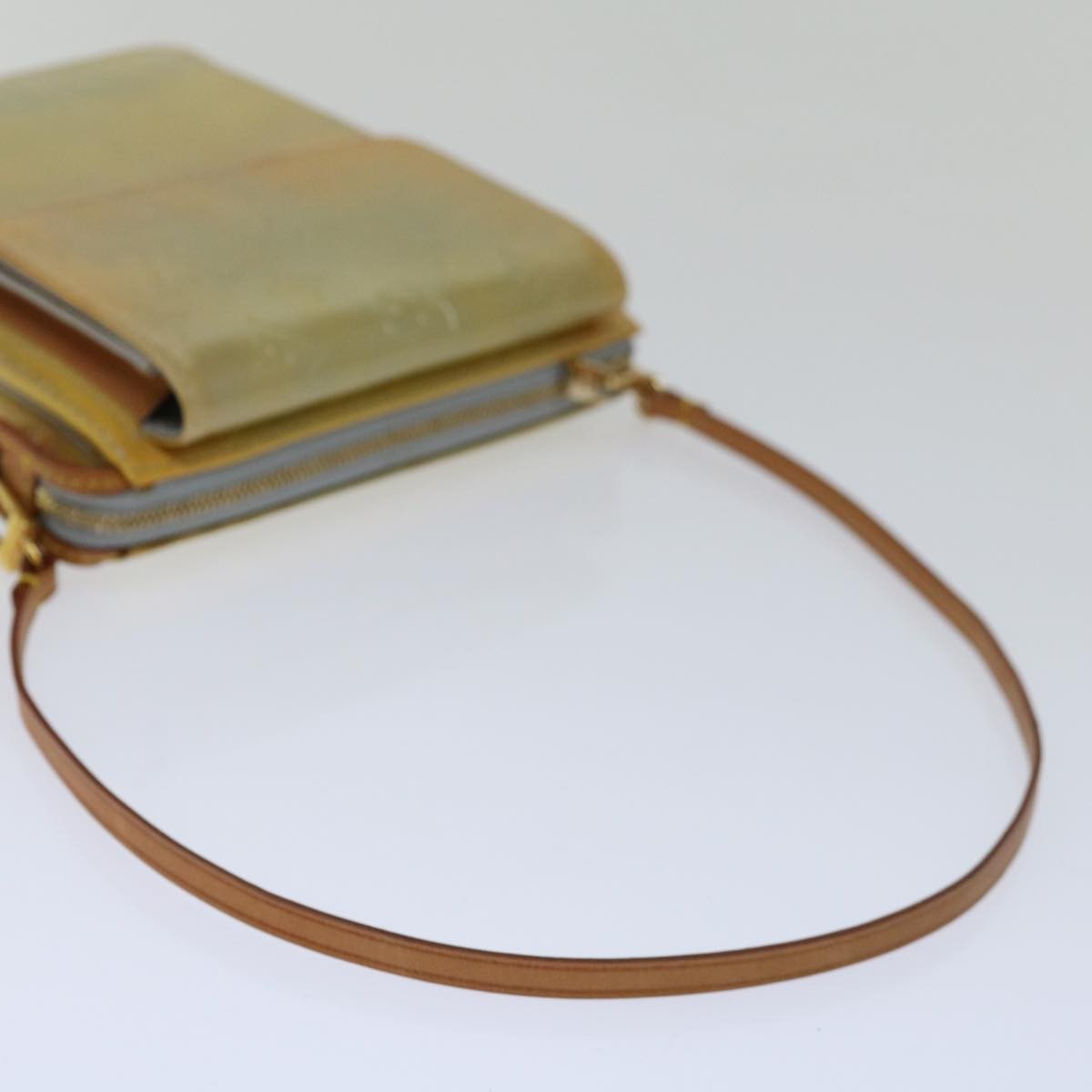 Louis Vuitton Mott Handbag Monogram Vernis, GRAY, PATENT_LEATHER, Handbag