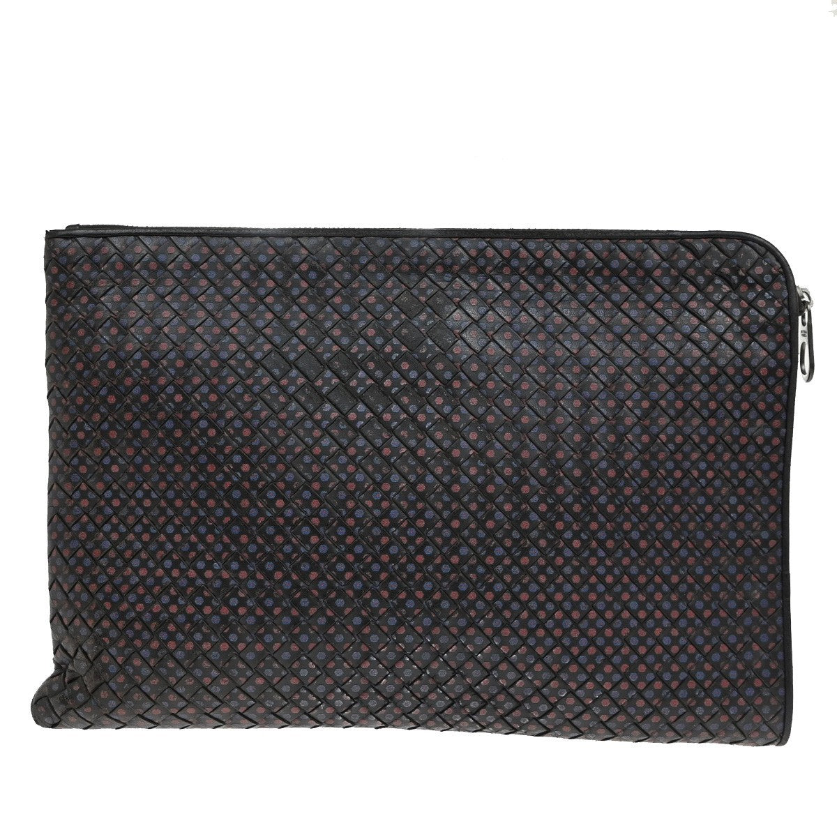 Bottega Veneta Portfolio Pouch Intrecciato Nappa, MULTICOLOUR, LEATHER, Clutche & pouche