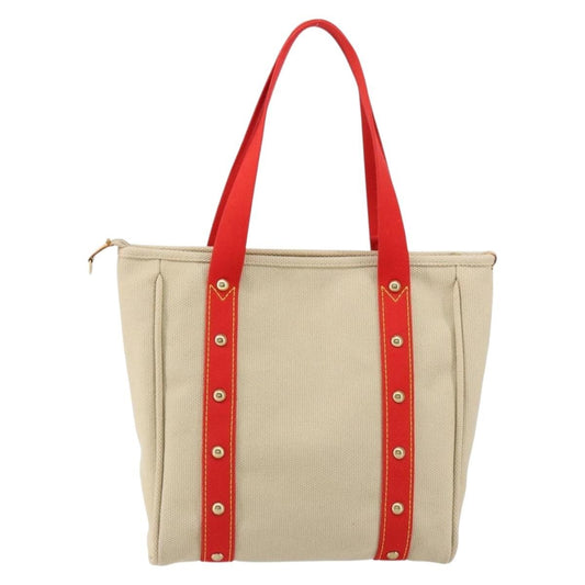 Louis Vuitton Antigua Tote Canvas, BEIGE, CANVAS, Tote bag