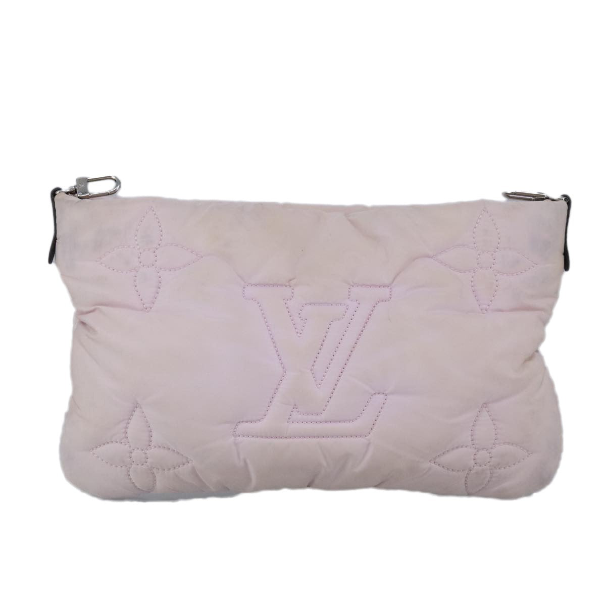 Louis Vuitton Maxi Multi Pochette Accessoires Monogram Quilted Econyl Nylon, PINK, NYLON, Clutche & pouche