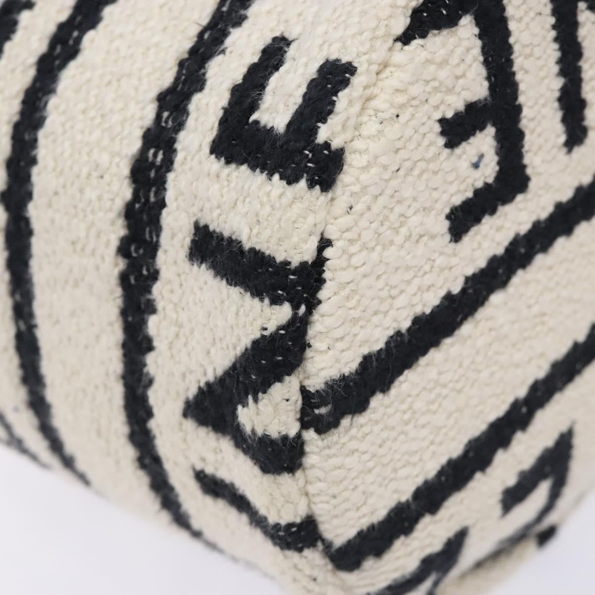 Celine Teen Drawstring Plein Soleil Bucket Bag Canvas with Leather, WHITE, CANVAS, Crossbody bag