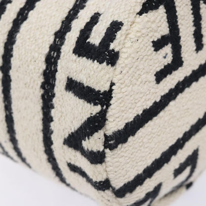 Celine Teen Drawstring Plein Soleil Bucket Bag Canvas with Leather, WHITE, CANVAS, Crossbody bag