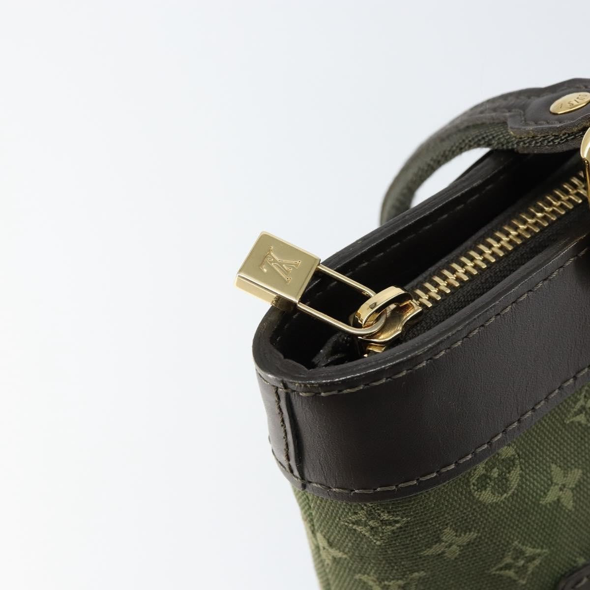 Louis Vuitton Lucille Handbag Mini Lin, KHAKI, CANVAS, Handbag
