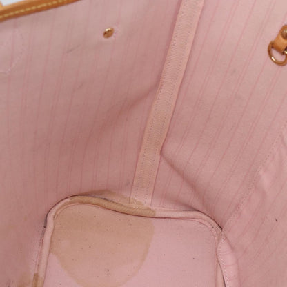 Louis Vuitton Neverfull Tote Damier azur, WHITE, CANVAS, Tote bag