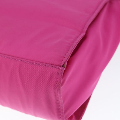Fendi Top Handle Flap Bag Nylon, PINK, NYLON, Handbag