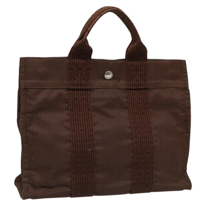Hermes Fourre-tout Herline Fourre-tout Herline, BROWN, CANVAS, Tote bag