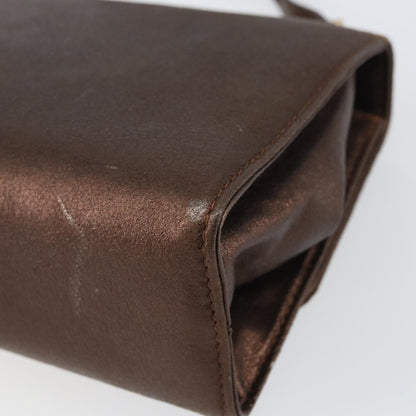 Salvatore Ferragamo Gancini Shoulder Bag Leather, GOLD, LEATHER, Shoulder bag